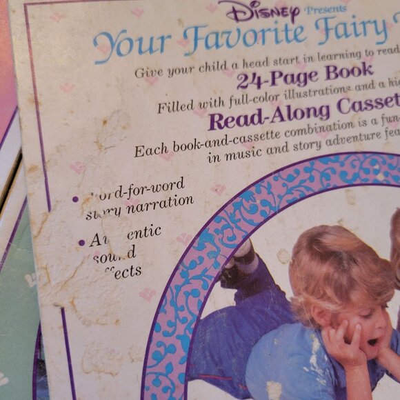 10 Vintage‎ Disney Read Along Books NO CASSETTES Gift Fairy Tales Classics - Picture 5 of 8